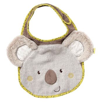 Bavoir Koala – bavoir pour bébé avec motif animalier et fermeture velcro 1