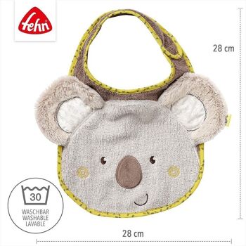 Bavoir Koala – bavoir pour bébé avec motif animalier et fermeture velcro 4