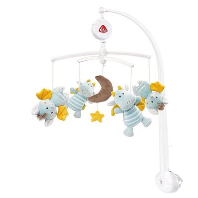 Musical Mobile Little Castle – Wind-up mobile with music box melody “Mozart’s Lullaby” and figures – With bed attachment