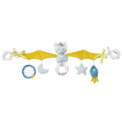 Kinderwagenkette Fledermaus – Mobile-Kette zum flexiblen Aufhängen an Kinderwagen, Babyschale, Bettchen, Wiege &, Spielbogen 