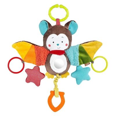Activity bat with ring – motor skills toy for hanging with pendants for grasping and making sounds