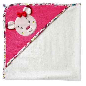 Serviette de bain à capuche cerf faon 1