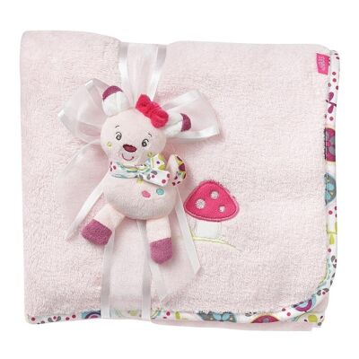 Cuddly blanket fawn – cuddly blanket for babies and toddlers from 0+ months – for cuddling, as a crawling mat, comforter or blanket