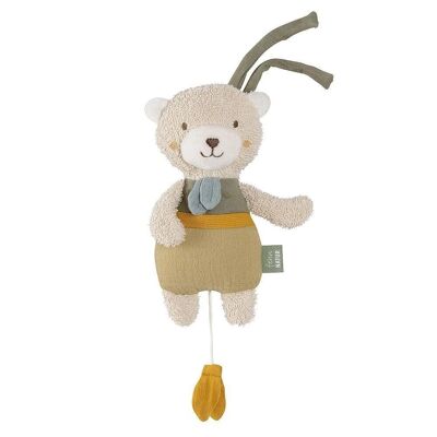 Mini music box bear fehnNATUR – with cotton from controlled organic cultivation (kbA) – melody “Schubert’s Lullaby”