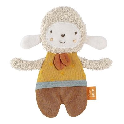 Crackling sheep fehnNATUR – Activity rustling animal with organic cotton (kbA) for grasping, playing & making sounds –