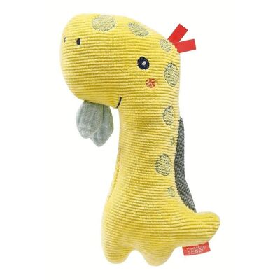 Dino stick grasping toy – for rattling, squeaking, feeling, playing