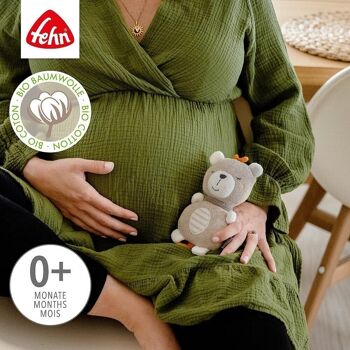 Mini boîte à musique Teddy fehnNATUR – avec coton issu de l'agriculture biologique certifiée (kbA) – mélodie « Dors, petit enfant, dors » 3