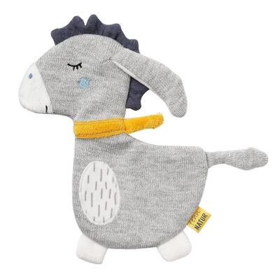 Crackling donkey fehnNATUR – with organic cotton (kbA) for grasping, playing & making sounds