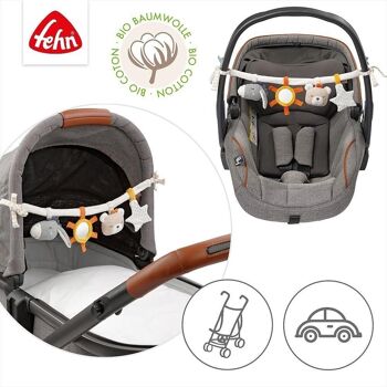 Chaîne de poussette fehnNATUR – chaîne mobile avec pendentifs pour suspension flexible – avec coton biologique (kbA) 4