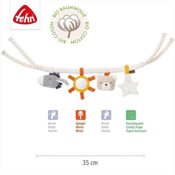 Chaîne de poussette fehnNATUR – chaîne mobile avec pendentifs pour suspension flexible – avec coton biologique (kbA) 5