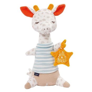 Girafe veilleuse – peluche avec broderie « qui brille dans le noir » et module veilleuse 1