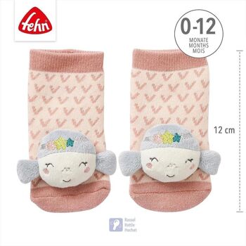 Chaussettes hochet sirène – Chaussettes d'activité pour bébé – Jouets d'apprentissage pour bébés de 0 à 12 mois 5