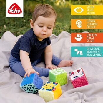 Ensemble de 4 cubes COLOR Friends – un ensemble de cubes de jeu pour la motricité favorise l'apprentissage de la petite enfance 2