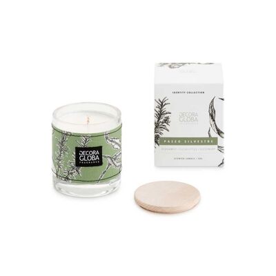 Aromatic candle - Rosemary, Pine and Eucalyptus Fragrance - Wild Walk - 220gr