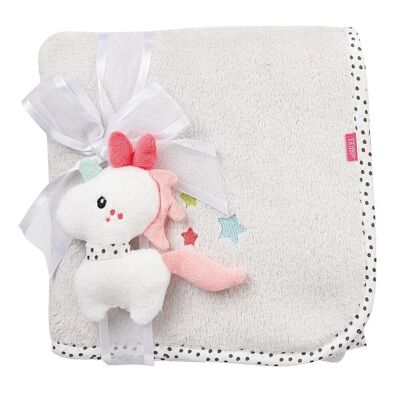 Unicorn cuddly blanket – cuddly blanket – for cuddling, as a crawling mat, comforter or blanket