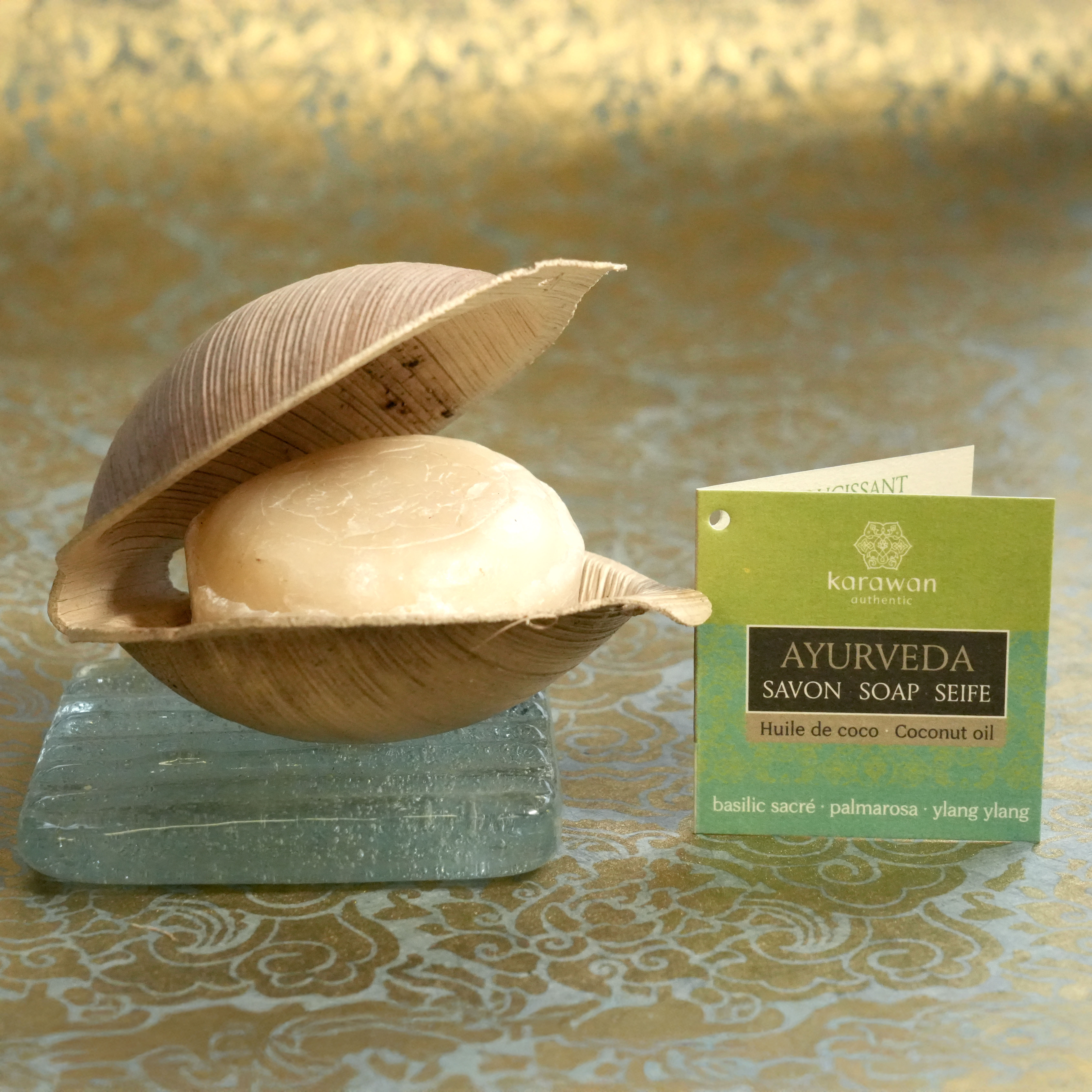 AYURVEDIC SOAP - HOLY BASIL - 100G - SOLD IN PACKS OF 10