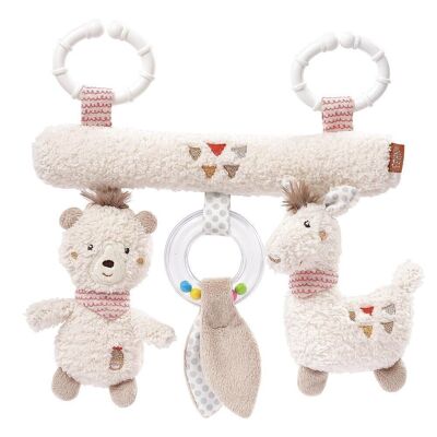 Activity trapeze Peru – fabric trapeze with animal pendants for grasping, feeling and playing