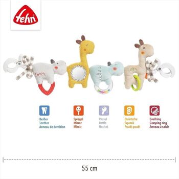 Chaîne de poussette Loopy & Lotta – chaîne mobile pour une suspension flexible aux poussettes, sièges bébé, lits, berceaux et arche de jeu 4