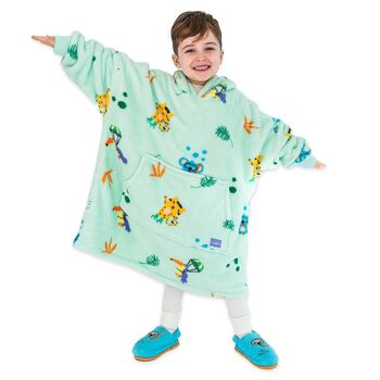 Milk&Moo Petite Sirène Couverture À Capuche Enfant Garçons Filles Vert 2