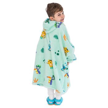 Milk&Moo Petite Sirène Couverture À Capuche Enfant Garçons Filles Vert 5