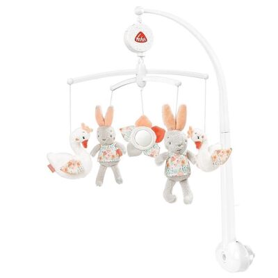 Musical Mobile Swan Lake – Wind-up mobile with music box melody “Swan Lake” and figures – With bed attachment