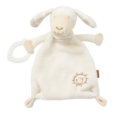 Sheep cuddle blanket, large – cuddle blanket with soft bite to grasp, feel, cuddle and love