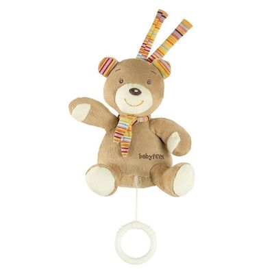 Mini music box Teddy – wind-up music box with the melody "Do you know how many little stars are there?"