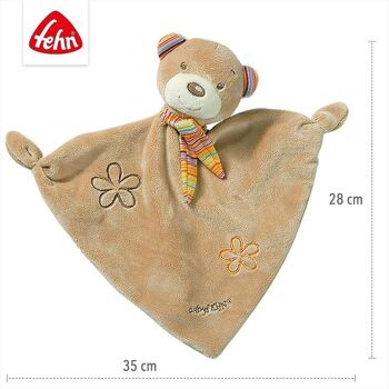 Couverture câline Teddy - couverture confortable avec têtes d'animaux à saisir, sentir, câliner et aimer 5