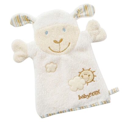 Sheep washcloth – washcloth with animal motif