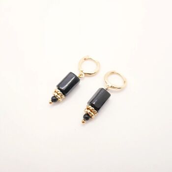 Boucles d'oreilles Eden noir 5