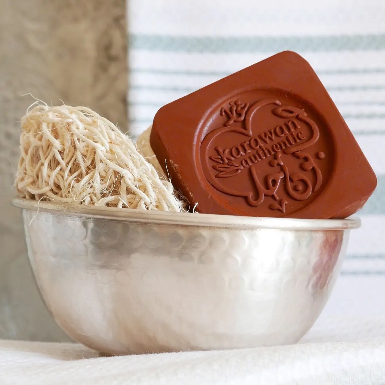 PURE OLIVE ALEPPO SOAP ENRICHED WITH RED CLAY 30% - 100G - SOLD BY 6