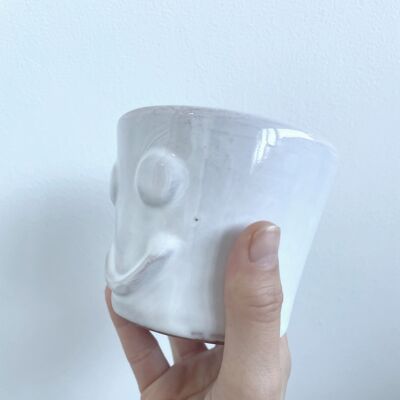 Vaso/taza/maceta cerámica artesanal