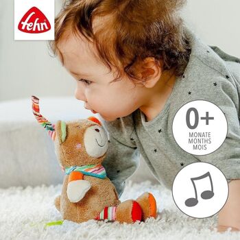 Mini boîte à musique Teddy – boîte à musique à remontage avec la mélodie « Savez-vous combien il y a de petites étoiles ? 3