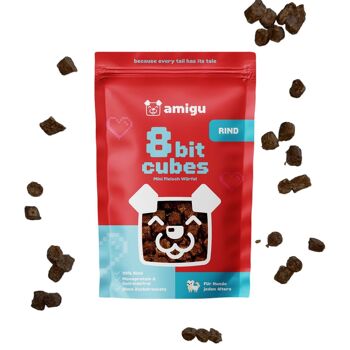 Petits cubes de viande 99% bœuf | Collation pour chien | 100g 3