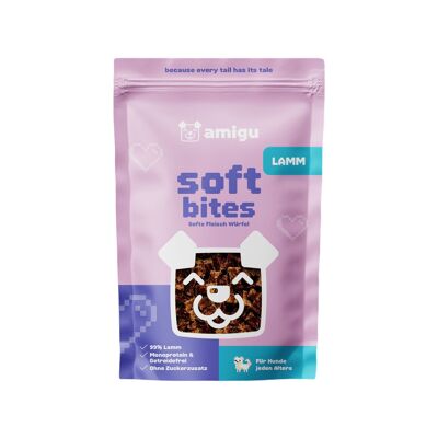 Juicy meat cubes 99%
  Lamb | Dog snack | 100 g