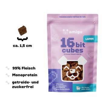 Gros cubes de viande 99%
  Agneau | Collation pour chien | 100g 4