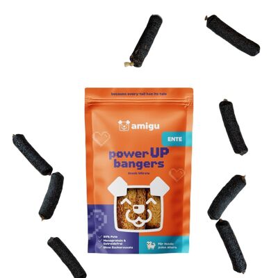 dried sausages 99% duck | Dog snack | 100 g