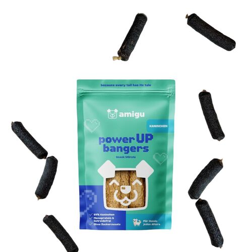 getrocknete Würstchen 99% Kaninchen | Hundesnack | 100g