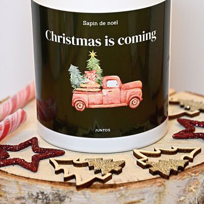 Bougie de Noël parfumée – Christmas is coming – Pot réutilisable