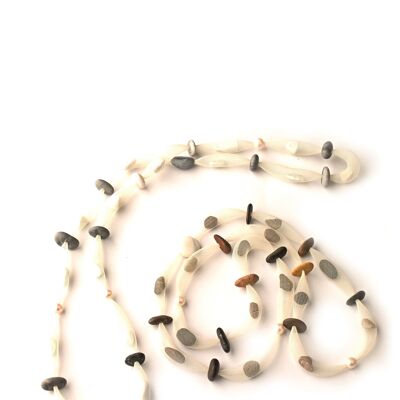 Tenerife L chain white, pebble gray