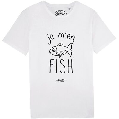 JE M'EN FISH - Tee-shirt blanc