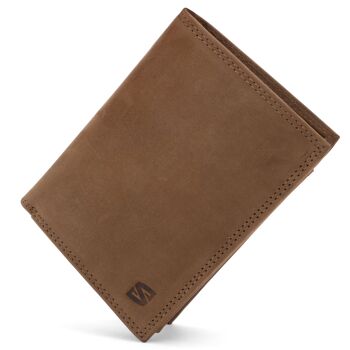 Portefeuille "Manager" - Marron - W017 1