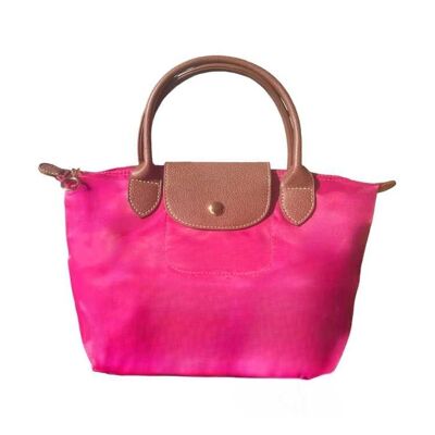 Sac pliable en nylon fuchsia