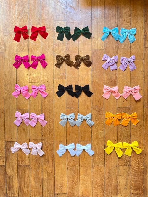 Bow Velvet Hair Clip