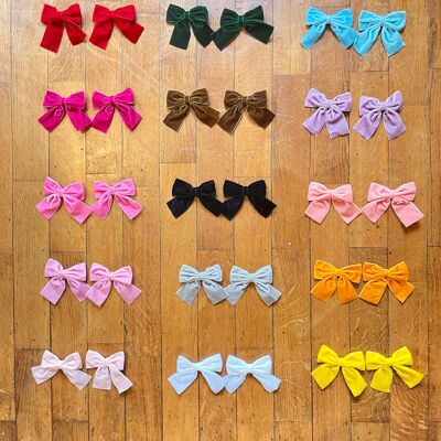 Bow Velvet Hair Clip