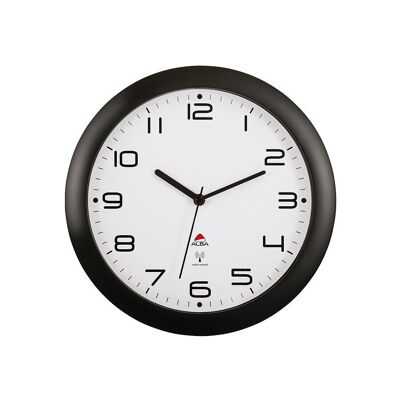 BLACK RADIO CONTROLLED CLOCK