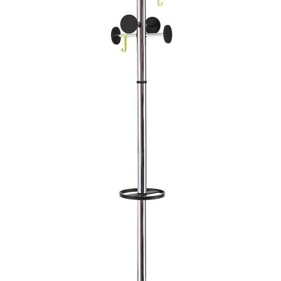 DESIGNER COAT RACK ON STAN CHROME STAND