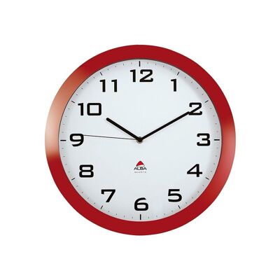 RED SILENT WALL CLOCK