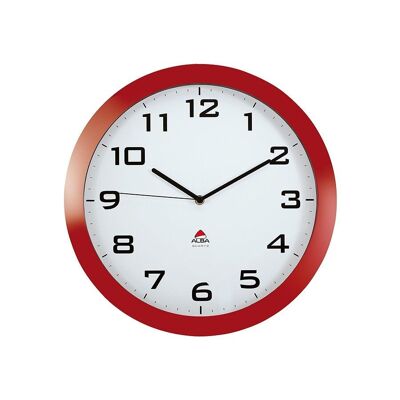 HORLOGE MURALE SILENCIEUSE ROUGE