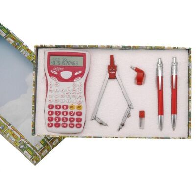 Set Calculadora+compás+escritura 29x17